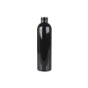 8 oz. Black 24-410 Round Bullet PET Shiny Opaque Plastic Bottle (Silgan)