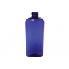 4 oz. Blue Cobalt Cosmo Oval PET (BPA Free) Semi-Translucent 20-410 Plastic Bottle (Stock Item)