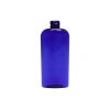 4 oz. Blue Cobalt Cosmo Oval PET (BPA Free) Semi-Translucent 20-410 Plastic Bottle w/ Fine Mist Sprayer 2 pc (Stock Item)
