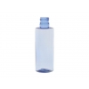 6 oz. Blue Light 24-415 PET (BPA Free) Translucent Plastic Cylinder Round Bottle-Color Pump