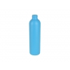 8 oz. Blue 24-410 HDPE Plastic Opaque Bullet Round Bottle w/ Pearl White Dispensing Cap   50% OFF