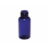 1 oz. Cobalt Blue  (2 pc. sets) 20-410 Plastic Boston Round Bottle w/ Silver Sprayer  (100 sets)