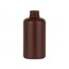 8 oz. Brown 28-400 HDPE Plastic Opaque Boston Rd Bottle-Black Trigger Sprayer-F-217 Liner