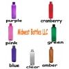 1 oz. Amber, Clear, Cobalt Blue, Cranberry, Green, Pink or Purple 20-410 Semi-Translucent PET Plastic Round Bullet Bottle with Sprayer (2 pc. set) 30% OFF  (STOCK BOTTLES & SPRAYERS)