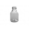 1 oz. Clear 18-415 Round Bell PET Plastic Bottle with Green Sprayer (2 pc set)