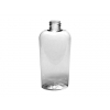 4 oz. Clear Reversed Tapered Cosmo Oval PET (BPA Free) 20-410 Plastic Bottle (Stock Item)