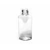 2 oz. Clear 20-410 Plastic Tapered PET (BPA Free) PLastic Cosmo Oval Bottle w/ Sprayer (2 pc) (Stock Item)