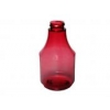 8 oz Cranberry Red 28-400 PVC Plastic Delta Round  Bottle