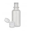 .5 oz. (1/2 oz) Natural 15-415 Boston Round LDPE Semi-Opaque Plastic Squeezable Bottle-Tincture-Dispensing Cap