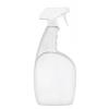 24 oz. White Oblong HDPE 28-400 Plastic Bottle-Trigger Sprayer