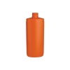 8 oz. Orange 24-410 HDPE Plastic Ribbed Oval Bottle with FREE BLACK DISP CAP (2 pc)
