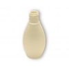 2 oz. Beige Pearl Soft Tapered Oval HDPE 20-415 Plastic Bottle w/ Olive Green Dispensing Cap  50% OFF