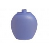 8 oz. Blue Semi-Opaque HDPE Oval 14 mm Plastic Bottle (2 pc sets) with Blue Snap On Dispensing Cap 60% OFF with Volume Discounts