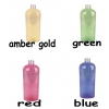 8 oz. Green or Red (coated) Oval PET Translucent 24-410 Plastic Bottle with Lotion Pump or Fine Mist Sprayer (2 pc set)  40-50% OFF