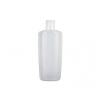 6 oz. Natural Semi Opaque 24-415 HDPE Plastic Reversed Tapered Oval Bottle with Ribbed Sides w/ Lotion Pump 40% OFF