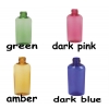2 oz. Amber, Green or Pink 20-410 Translucent PET Plastic Tapered Oval Bottle with Sprayer (2 pc. set)  40% OFF