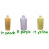 6 oz. Opaque HDPE Reverse Tapered Oval (Lt Peach-Lt Purple-Lt Yellow) 22-415 Plastic Bottle with Sprayer (2 pc set)  50% OFF