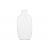 2 oz. White Opaque HDPE 20-410 Plastic Flat Sided Oval Bottle with Yorker Dispensing Cap (2 pc)  35% OFF
