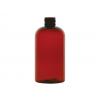 8 oz. Amber Dark 24-410 PET (BPA Free) Plastic Boston Round Bottle (Stock Item)