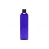 8 oz. Blue Cobalt 24-410 PET (BPA Free) Semi-Translucent Bullet Round Plastic Bottle w/ FM Sprayer or 1.2 CC Pump (King)