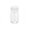 3.33 oz. Clear Round (100 cc) 38-400 PET Round Packer Plastic Bottle with White CRC Non Dispensing Cap (2 pc)  OVER 50% OFF WITH VOLUME DISCOUNTS
