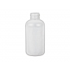 4 oz. Natural Boston Round 24-410 HDPE Semi-Opaque Slopped Shoulder Plastic Bottle