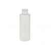 4 oz. Natural Cylinder Round 24-410 HDPE Semi-Opaque Flamed Squeezable Plastic Bottle w/ White-Orange FM Sprayer (Surplus)