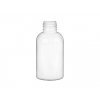 2 oz. White Glossy Opaque PET (BPA Free) 20-410 Plastic Boston Round Bottle