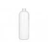 16 oz. White Bullet Round 28-410 HDPE Opaque Plastic Bottle