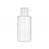 1 oz. White 18-415 White Cylinder Round PET Plastic Bottle