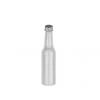 5 oz. White HDPE Long Neck Opaque 24-400 Plastic Bottle w/ Non Dispensing Silver Metal Cap 60% OFF