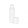 3 oz. White Cylinder Round Roll-On Style 35 mm HDPE Opaque Plastic Bottle w/ PP Ball & Cap