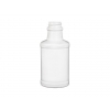 8 oz. White Round 28-400 HDPE Carafe Style Opaque Plastic Bottle