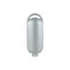 2 oz. Silver Tottle HDPE 18 mm Plastic Bottle (w/ Lanyard Hole) with Black Snap On Dispensing Cap (2 pc set)
