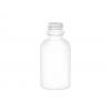 2 oz. White Opaque HDPE 20-400 Plastic Boston Round Bottle w/ Tincture