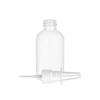2 oz. White Glossy Opaque PET (BPA Free) 20-410 Plastic Boston Round Bottle-Nasal Sprayer 3 1/2 in. diptube (2 pc. set) 30% OFF