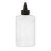 4 oz. White HDPE 24-410 Drug Oval Plastic Bottle-Twist Cap