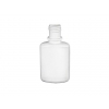 .67 oz. (2/3 oz) (20 ml) White LDPE 15-415 Plastic Drug Oval Bottle w/ White  Non Dispensing Cap  (2 pc. set)  35 % OFF