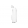1.67 oz (50 ml) White HDPE 13 mm  Plastic Euro Oval  Bottle w/  White Flip Top Snap On Cap  (2 pc. set)  30 % OFF