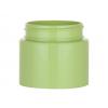 1 oz. Green Light Single Wall 53-400 Round Other Plastic Jar-False Bottom-Colored Cap