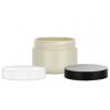 1.67 oz. Ivory Other Plastic (50ml) Round Double Wall 53-400 Round Base Jar-Colored Cap (Delta)