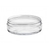 4 oz. Clear PET Plastic Thick Wall Low Profile 100-400  Round Jar