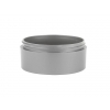 2 oz. Silver Low Profile Thick Wall 70-400  Round  PP Plastic  Jar with Square Base