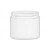 2 oz. White 58-400 Double Wall Square Base PP Plastic Jar (MRP)
