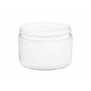 8 oz. White Plastic Double Wall 89-400 PP Jar (Stock Item)
