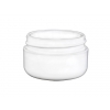1/2 oz. White Plastic Double Wall 48-400 PP Jar (Stock Item)