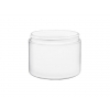 4 oz. White Square Base Double Wall Round 70-400 PP Plastic Jar (Stock Item)