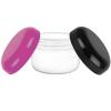 1 oz. White Plastic Double Wall 53-400 PP BPA FREE Jar w/ Colored Caps