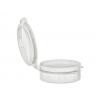 .33 oz. (10 ml) White PP Plastic Jar with White Hinged Cap (Stock Item)