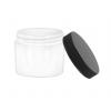 2 oz. White PP Plastic Round Thick Wall 53-400 Square Base Jar-Colored Cap- NEW-SURPLUS